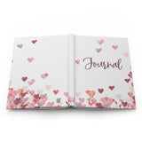 Watercolor Hearts Hardcover Journal Matte