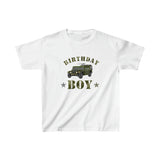 Army Training Birthday Boy - Kids Heavy Cotton™ Tee