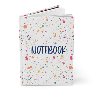 Paint Splattered Hardcover Journal Matte