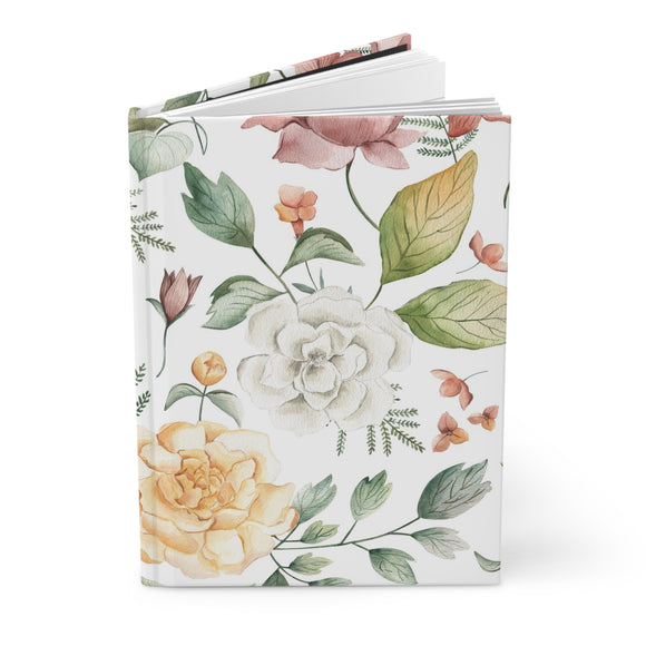 Vintage Floral Hardcover Journal Matte