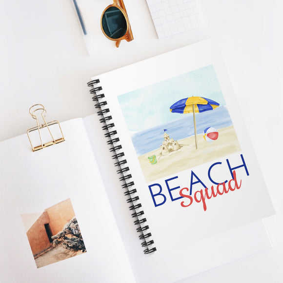 Beach Squad Spiral Notebook - Ruled Line