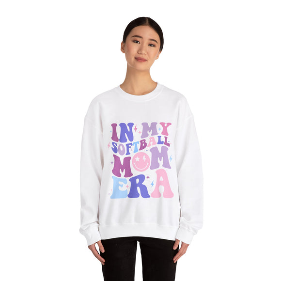 In My Softball Mom Era - Unisex Heavy Blend™ Crewneck Sweatshirt