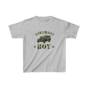 Army Training Birthday Boy - Kids Heavy Cotton™ Tee