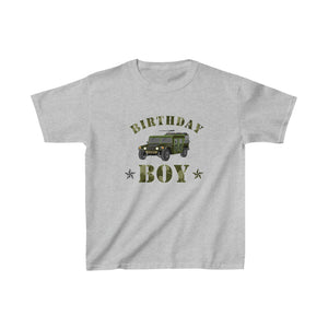 Army Training Birthday Boy - Kids Heavy Cotton™ Tee