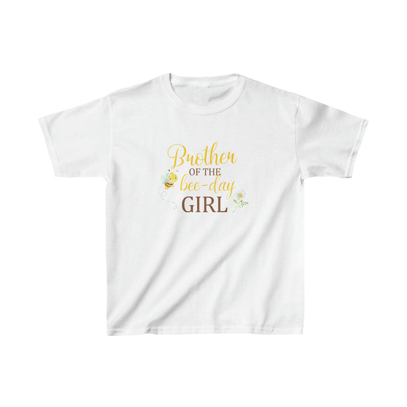 Brother of the Bee-day Girl - Kids Heavy Cotton™ Tee