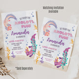 Axolotl Fun Birthday Water Bottle Label - EDIT YOURSELF