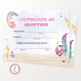 Axolotl Fun Adoption Certificate - EDIT YOURSELF