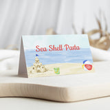 Beach Party Birthday Table Tents - EDIT YOURSELF