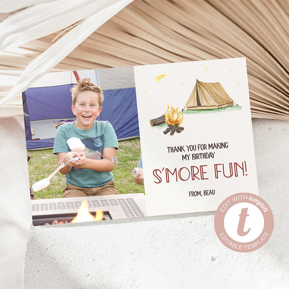 Birthdays are S'more Fun Thank You Card