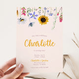 Little Wildflower Birthday Party Invitation