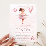 Prima BalleTHREEna Birthday Invitation