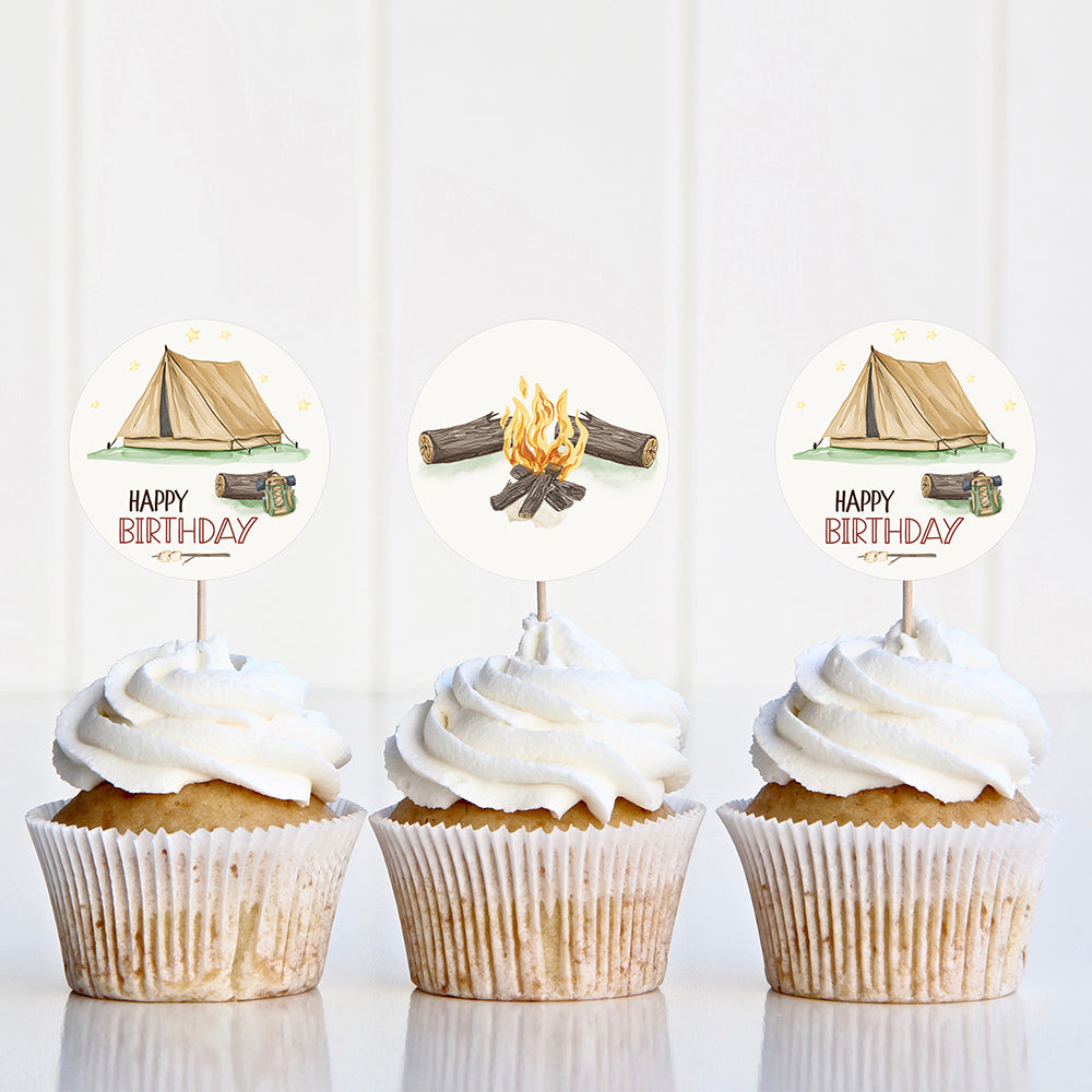 Birthdays are S'more Fun Cupcake Toppers – The Painted Barn Studio