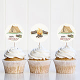 Birthdays are S'more Fun Cupcake Toppers