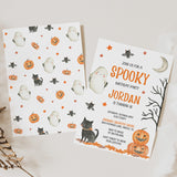 Spooky Birthday Party Table Tents - EDIT YOURSELF
