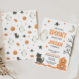 Spooky Birthday Party Cupcake Toppers - EDIT YOURSELF