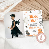 Spooky Birthday Party Thank You Card - EDIT YOURSELF