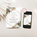 Rustic Christmas Party Invitation