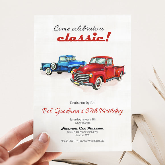 A Classic Birthday Party Invitation