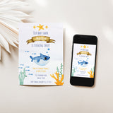 Baby Shark Birthday Party Invitation