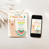 Whole Llama Fun Birthday Party Invitation