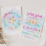 Mermaid Bash Birthday Party Invitation