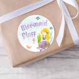 Mermaids and Pirates Birthday Party Stickers