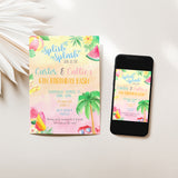 Splish Splash Birthday Party Invitation