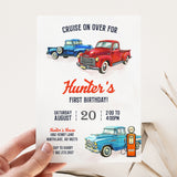 Vintage Truck Birthday Party Invitation