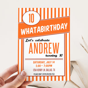 Whataburger Birthday Party Invitation