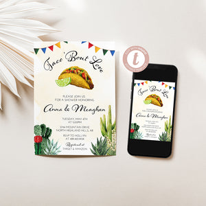 Taco 'Bout Love Bridal Shower Invitation - EDIT YOURSELF