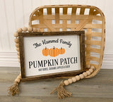 Custom Family Pumpkin Patch Sign