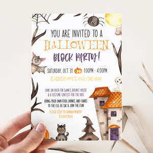 Halloween Block Party Invitation