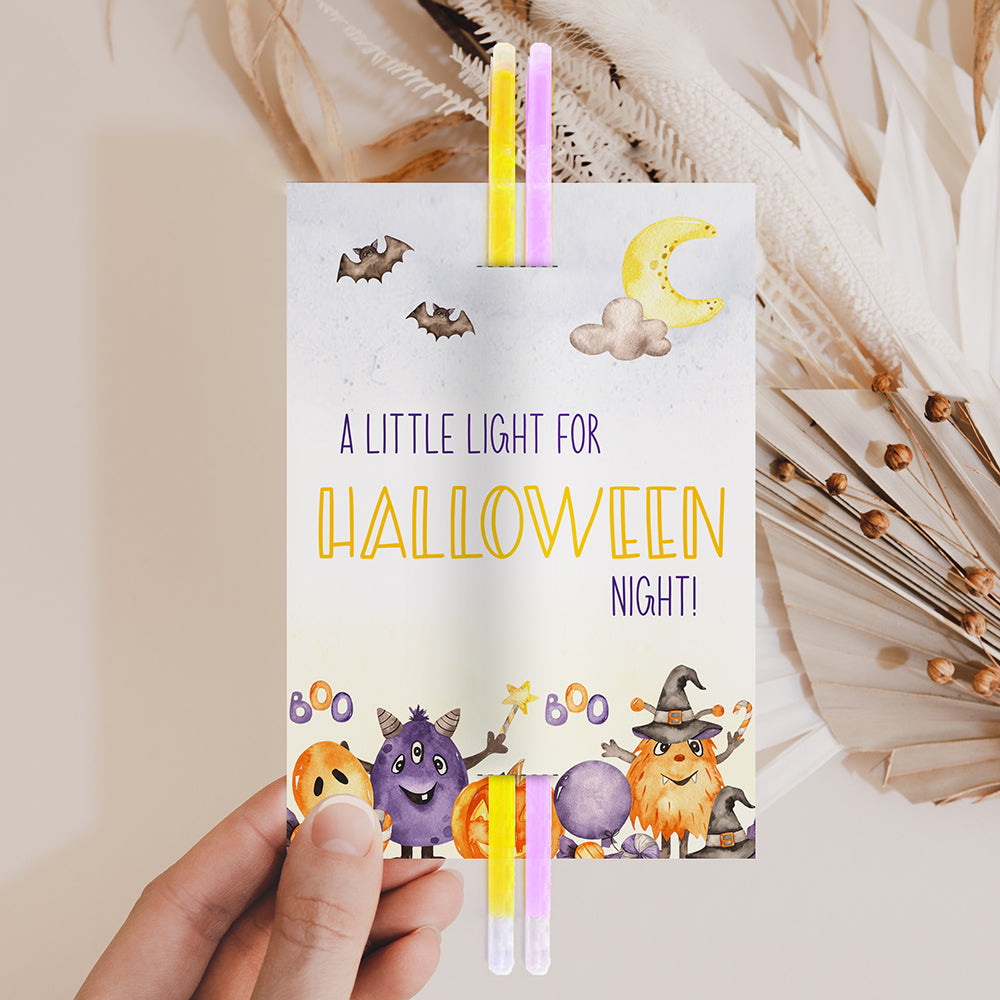 Halloween Glow Stick Tag – The Painted Barn Studio for Free Halloween Glow Stick Printable