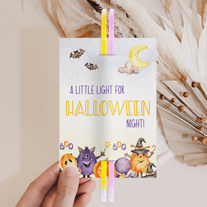 Halloween Glow Stick Tag