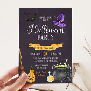 Dark Halloween Party Invitation