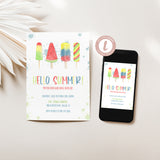 Hello Summer Popsicle Block Party Invitation - EDIT YOURSELF