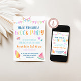 Bright Block Party Invitation